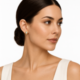 18K Yellow Gold Diamond Earrings