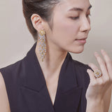 18K 白黄金钻石戒指