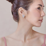 18K White Gold Diamond Earrings