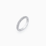 18K White Gold Round Diamond Eternity Ring