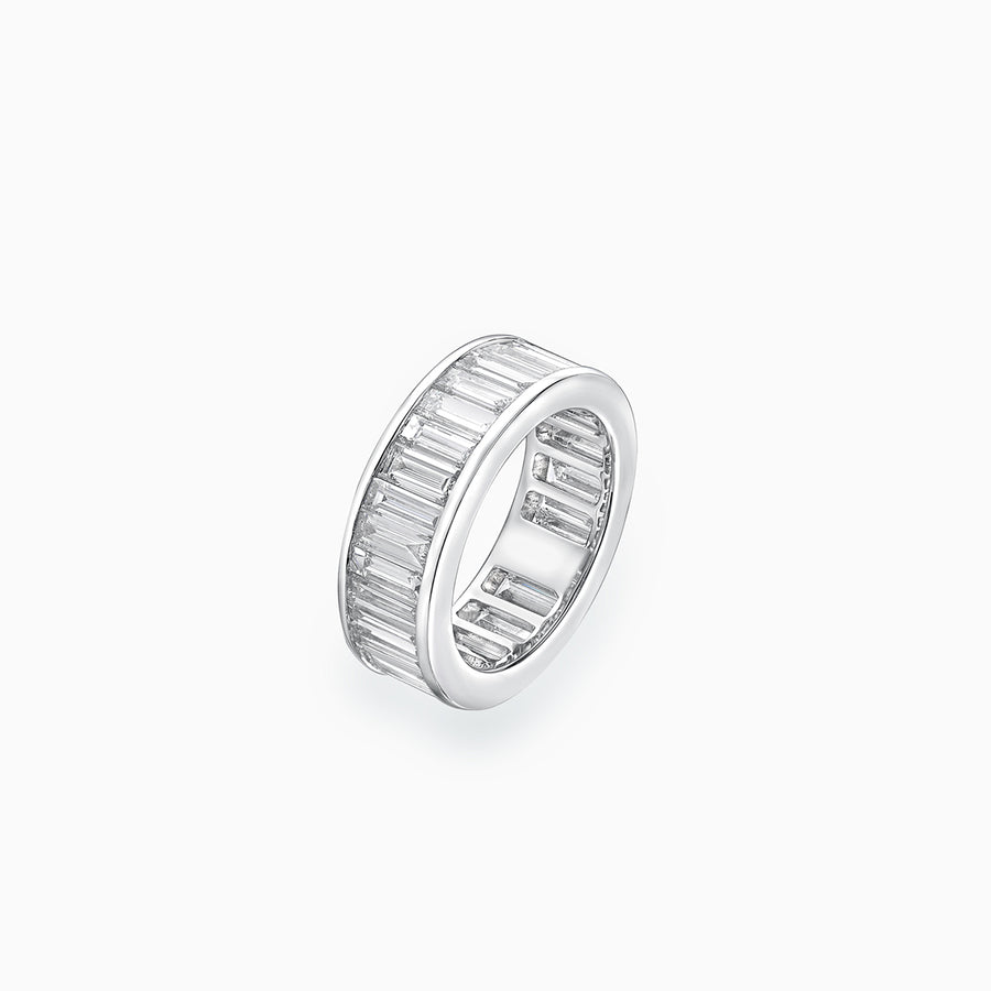 18K White Gold Baguette Diamond Eternity Ring