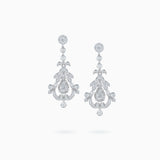 18K White Gold Diamond Earrings