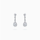 18K White Gold Diamond Earrings