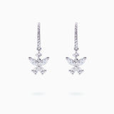 18K White Gold Diamond Earrings