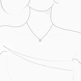 18K White Gold Diamond Necklace