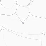 18K白金钻石项链