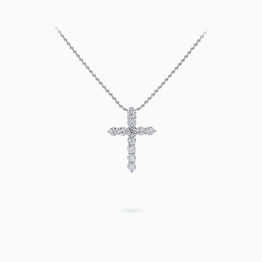 18k White Gold Diamond Pendant
