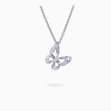 18K 白金钻石吊坠