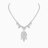 18K White Gold Diamond Necklace