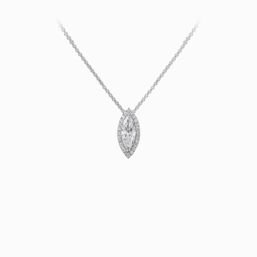 18K White Gold Diamond Necklace