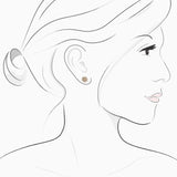 18K White & Yellow Gold Diamond Earrings