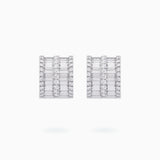18K White Gold Diamond Earrings