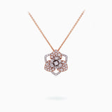 18k White & Rose Gold Diamond Pendant