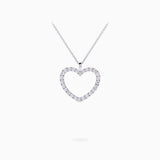 18K White Gold Diamond Pendant