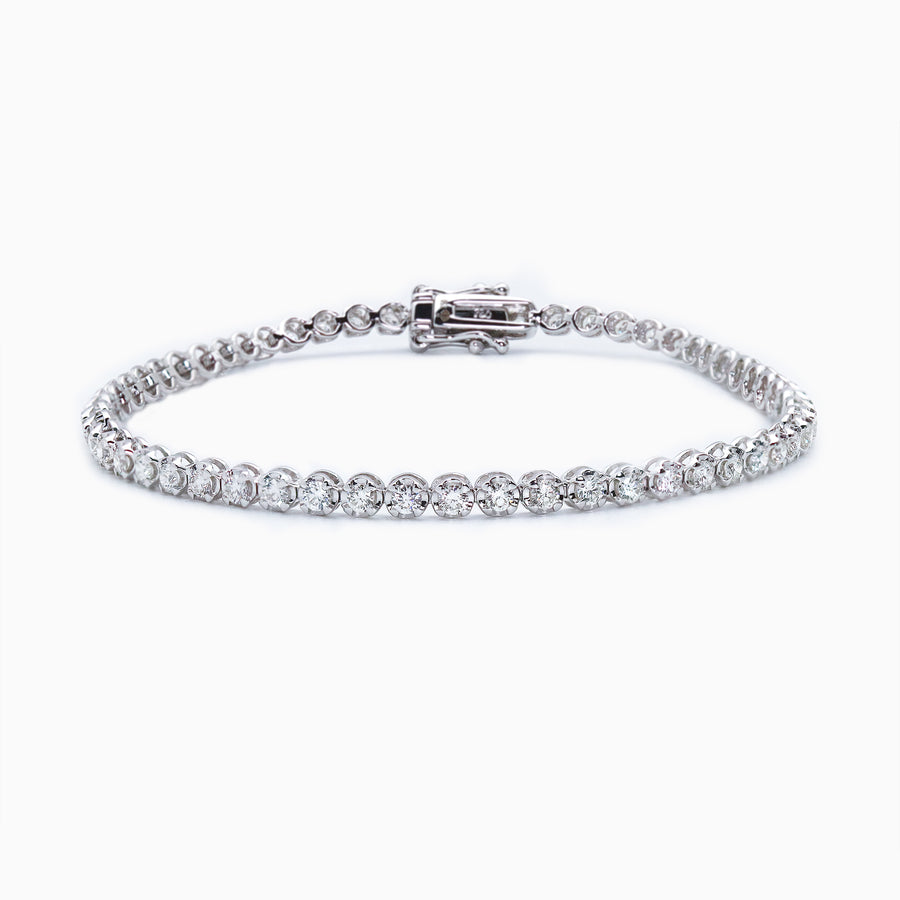 18K White Gold Diamond Bracelet