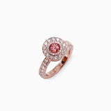 18K White & Rose Gold Sapphire & Diamond Ring