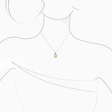 18K 白金南洋珍珠钻石吊坠